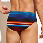 Tribal Mexican Blanket Pattern Print Men's Swim Briefs