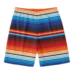 Tribal Mexican Blanket Pattern Print Men's Swim Trunks