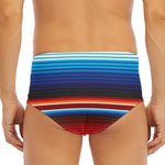Tribal Mexican Blanket Pattern Print Men's Triangle Swim Briefs