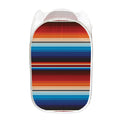 Tribal Mexican Blanket Pattern Print Mesh Laundry Hamper