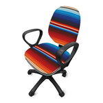 Tribal Mexican Blanket Pattern Print Office Chair Cover