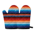 Tribal Mexican Blanket Pattern Print Oven Mitts