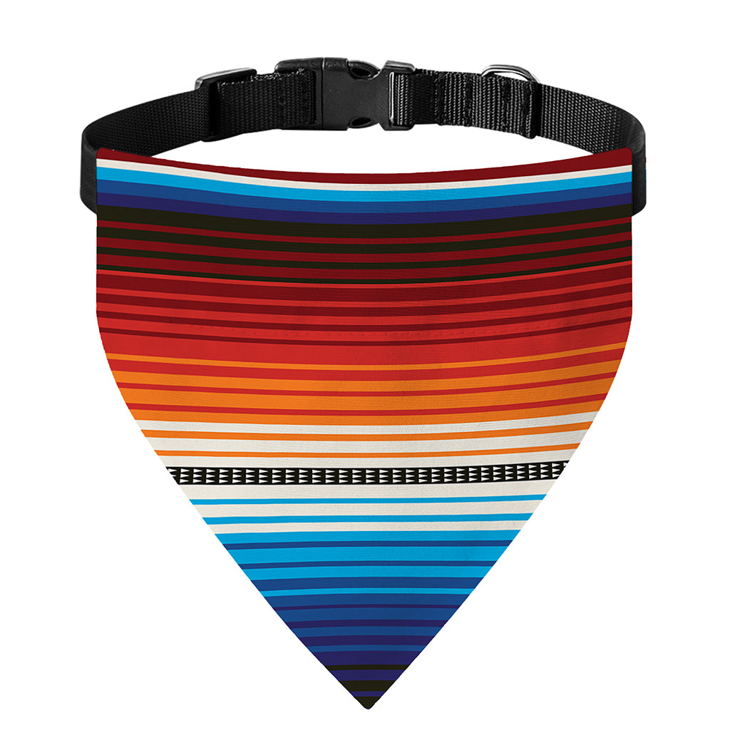 Tribal Mexican Blanket Pattern Print Over The Collar Dog Bandana