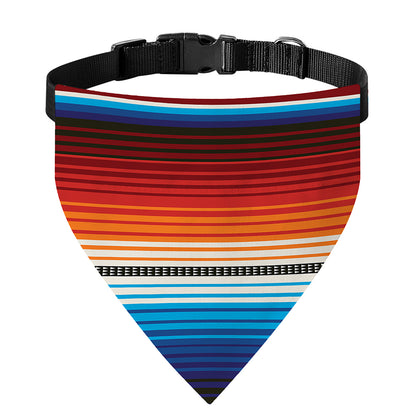 Tribal Mexican Blanket Pattern Print Over The Collar Dog Bandana