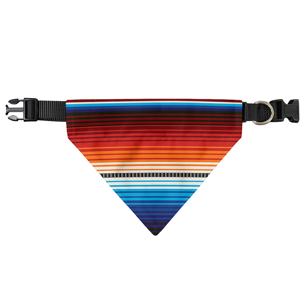 Tribal Mexican Blanket Pattern Print Over The Collar Dog Bandana
