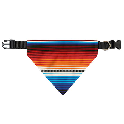 Tribal Mexican Blanket Pattern Print Over The Collar Dog Bandana