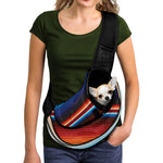 Tribal Mexican Blanket Pattern Print Pet Sling Carrier