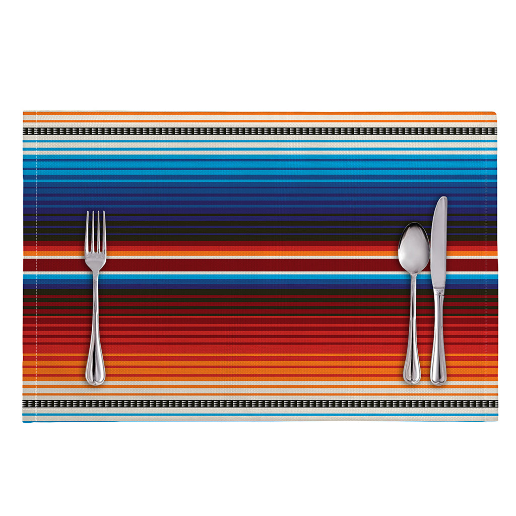 Tribal Mexican Blanket Pattern Print Placemat