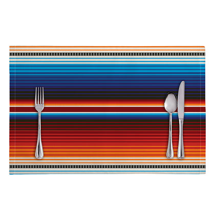 Tribal Mexican Blanket Pattern Print Placemat