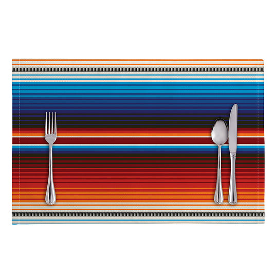 Tribal Mexican Blanket Pattern Print Placemat
