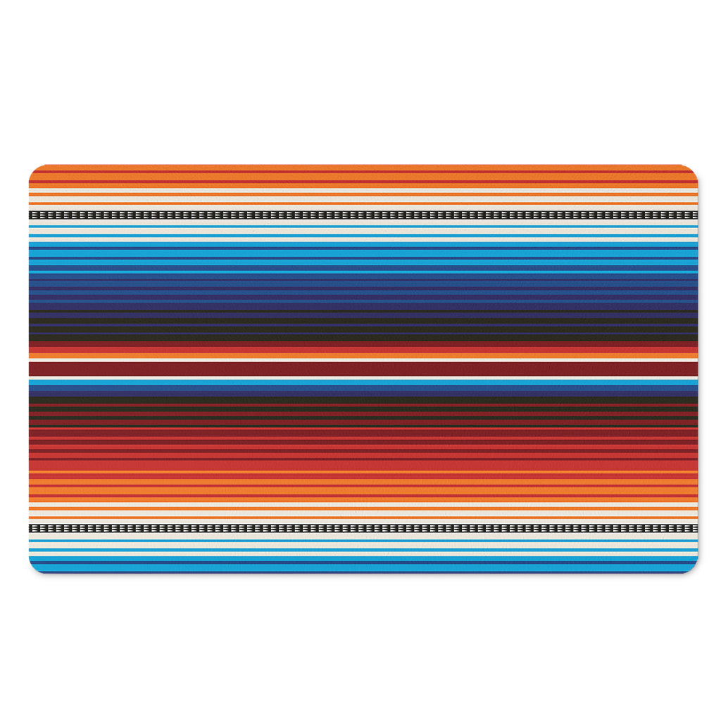 Tribal Mexican Blanket Pattern Print Polyester Doormat