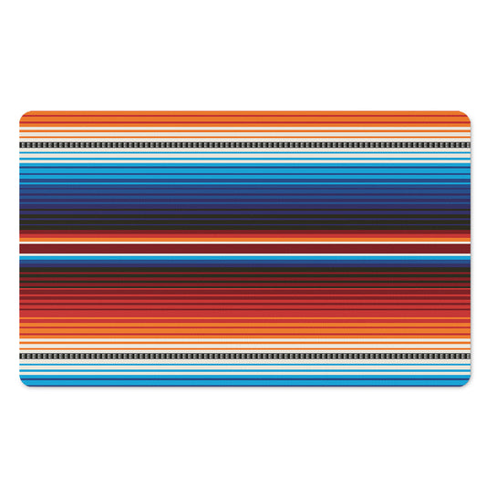 Tribal Mexican Blanket Pattern Print Polyester Doormat