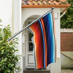Tribal Mexican Blanket Pattern Print Polyester Flag