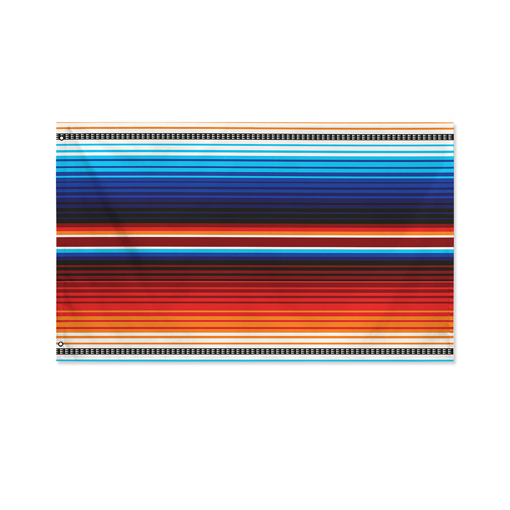 Tribal Mexican Blanket Pattern Print Polyester Flag