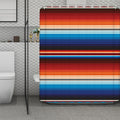 Tribal Mexican Blanket Pattern Print Polyester Shower Curtain