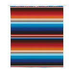 Tribal Mexican Blanket Pattern Print Polyester Shower Curtain