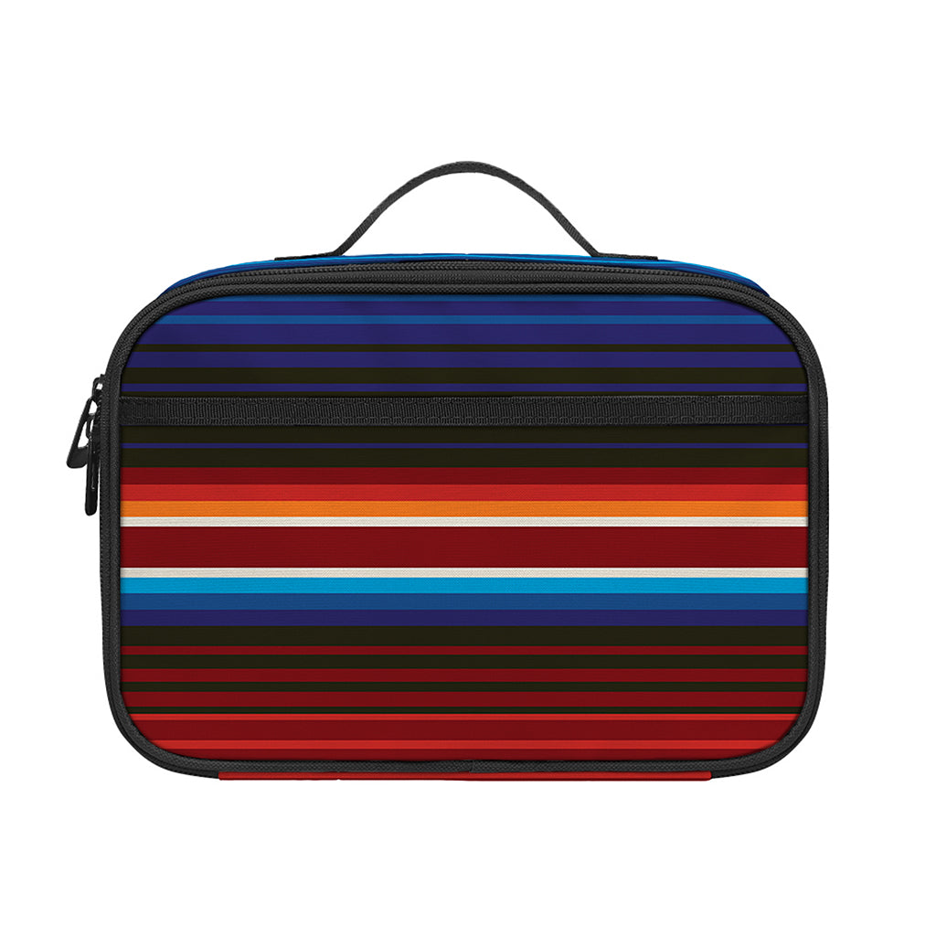 Tribal Mexican Blanket Pattern Print Portable Lunch Bag