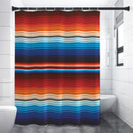 Tribal Mexican Blanket Pattern Print Premium Shower Curtain