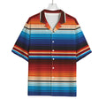 Tribal Mexican Blanket Pattern Print Rayon Hawaiian Shirt