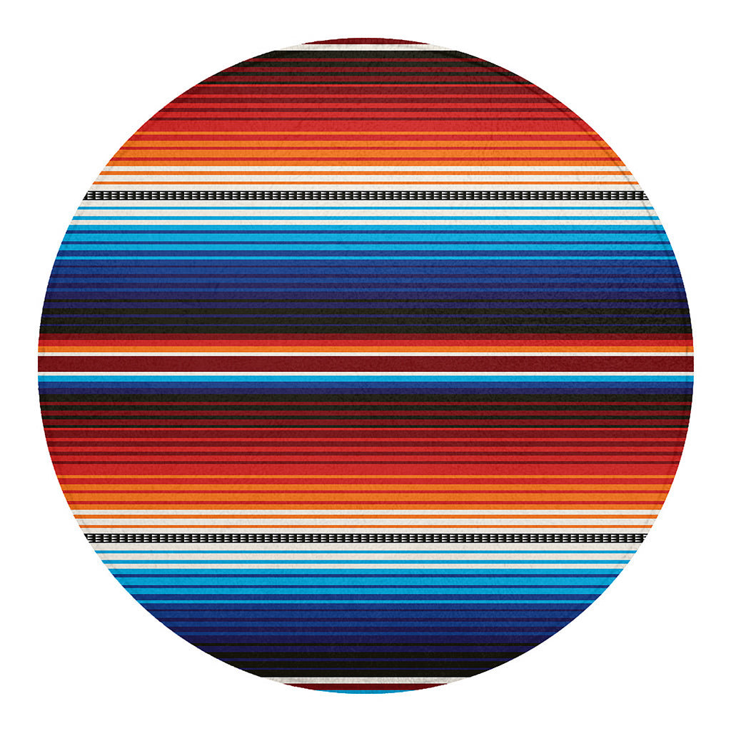 Tribal Mexican Blanket Pattern Print Round Blanket