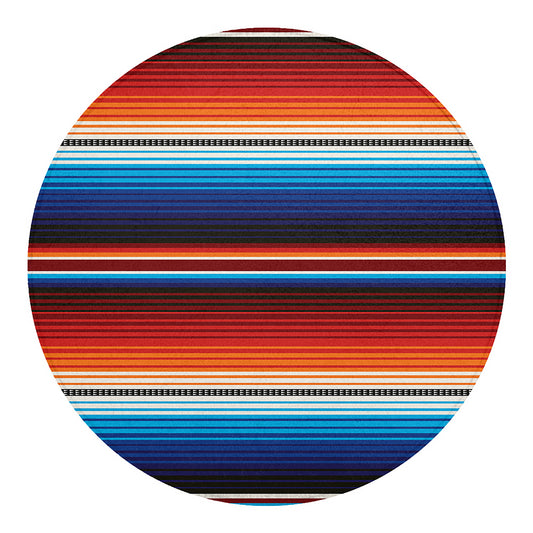 Tribal Mexican Blanket Pattern Print Round Blanket