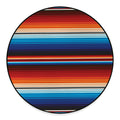 Tribal Mexican Blanket Pattern Print Round Floor Mat