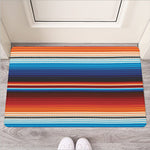 Tribal Mexican Blanket Pattern Print Rubber Doormat
