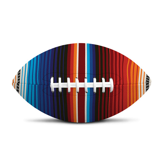 Tribal Mexican Blanket Pattern Print Rugby Ball