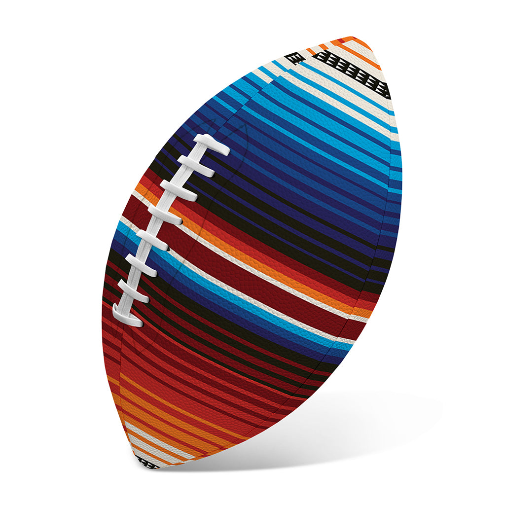 Tribal Mexican Blanket Pattern Print Rugby Ball
