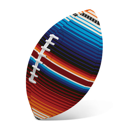 Tribal Mexican Blanket Pattern Print Rugby Ball