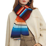 Tribal Mexican Blanket Pattern Print Scarf