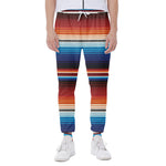 Tribal Mexican Blanket Pattern Print Scuba Joggers