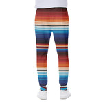 Tribal Mexican Blanket Pattern Print Scuba Joggers