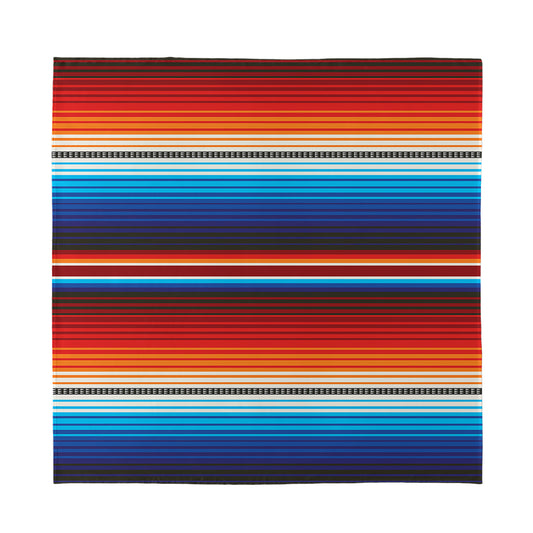 Tribal Mexican Blanket Pattern Print Silk Bandana