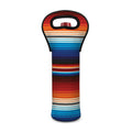 Tribal Mexican Blanket Pattern Print Single Neoprene Wine Tote