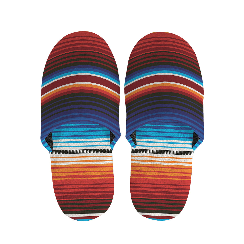 Tribal Mexican Blanket Pattern Print Slippers