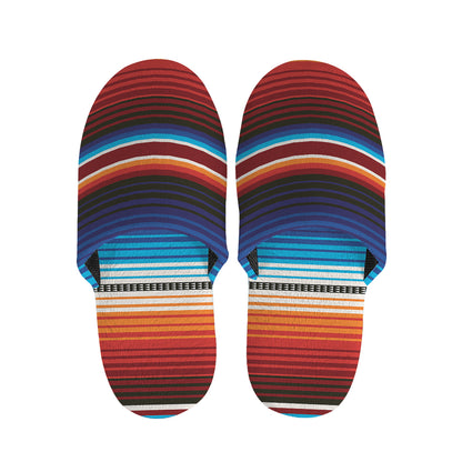 Tribal Mexican Blanket Pattern Print Slippers