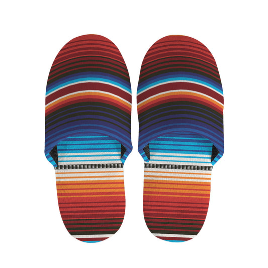 Tribal Mexican Blanket Pattern Print Slippers