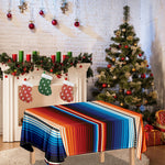 Tribal Mexican Blanket Pattern Print Tablecloth