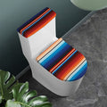 Tribal Mexican Blanket Pattern Print Toilet Lid And Tank Cover Set