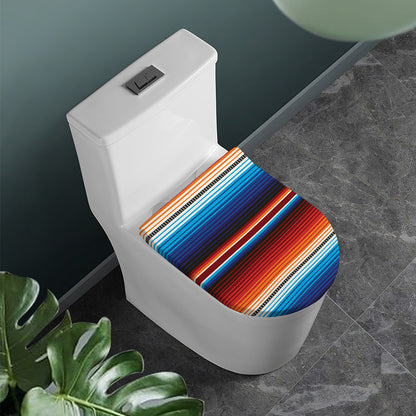 Tribal Mexican Blanket Pattern Print Toilet Lid Cover