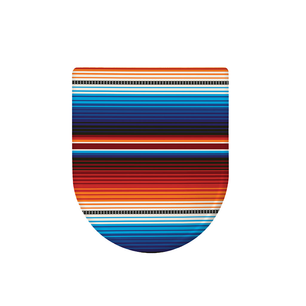 Tribal Mexican Blanket Pattern Print Toilet Lid Cover