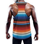 Tribal Mexican Blanket Pattern Print Training Tank Top