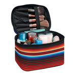 Tribal Mexican Blanket Pattern Print Travel Makeup Bag