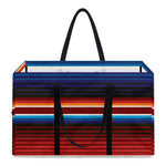 Tribal Mexican Blanket Pattern Print Utility Tote Bag