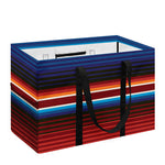 Tribal Mexican Blanket Pattern Print Utility Tote Bag