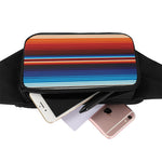 Tribal Mexican Blanket Pattern Print Waist Bag