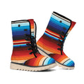 Tribal Mexican Blanket Pattern Print Winter Boots