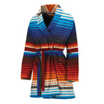 Tribal Mexican Blanket Pattern Print Women's Bathrobe
