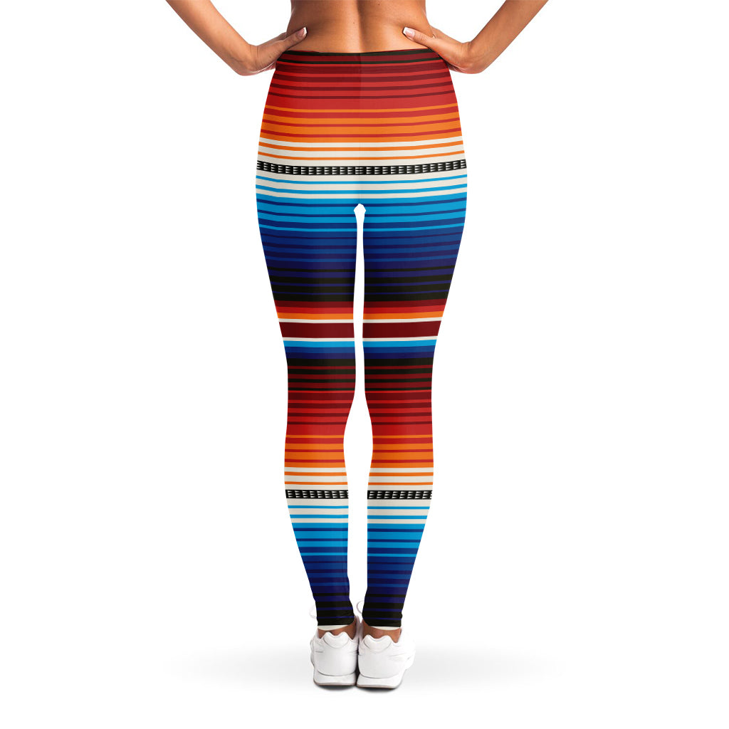 Tribal Mexican Blanket Pattern Print Women's Leggings